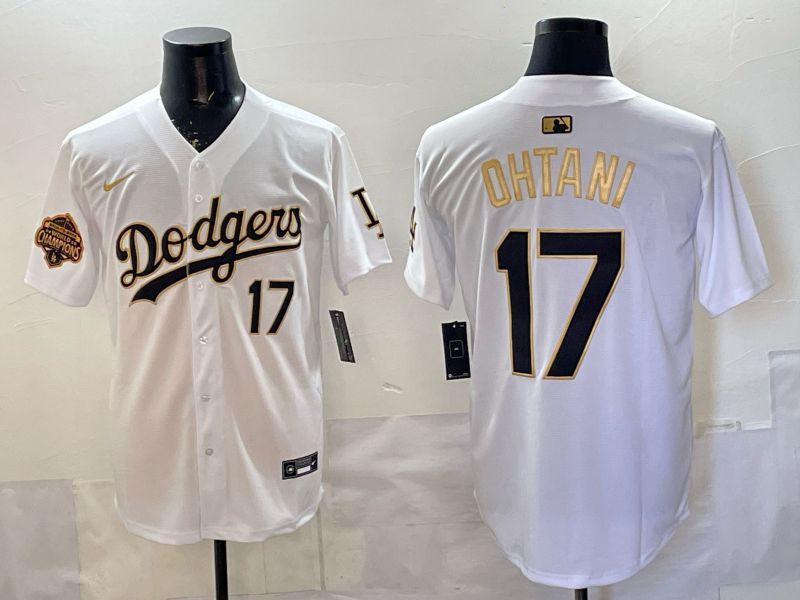 Men 2026 Nike Los Angeles Dodgers #17 Ohtani White Game MLB Jersey 07->los angeles dodgers->MLB Jersey